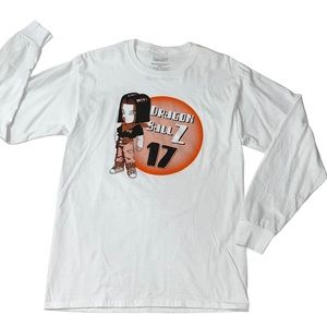Dragon Ball Z Long Sleeve T Shirt Off White Crew Neck Tee